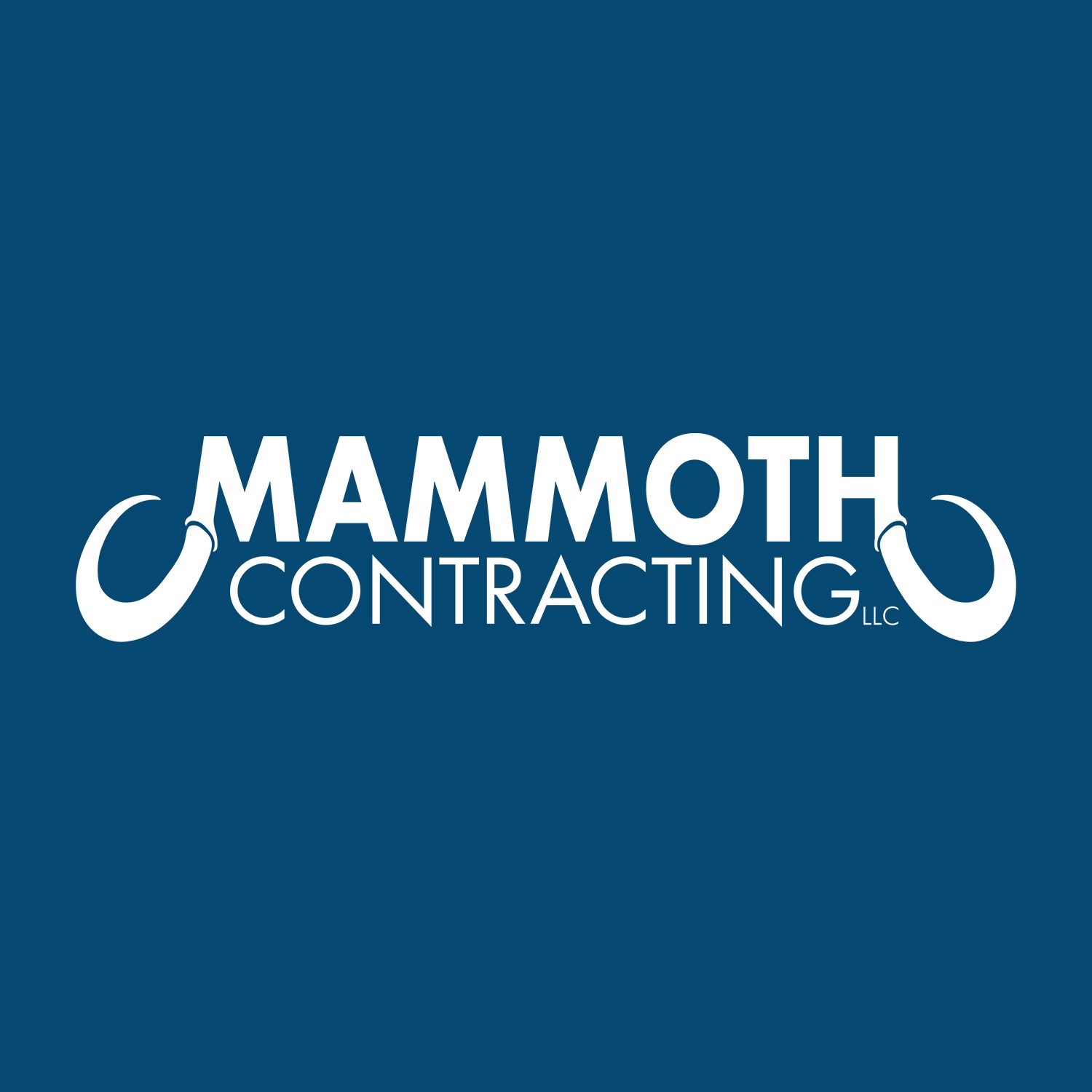 Mammoth Logo White & Blue